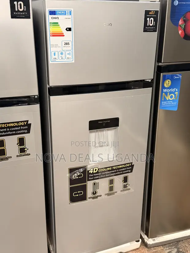 CHIQ 270L Top Freezer Refrigerator with Water Dispenser - 1