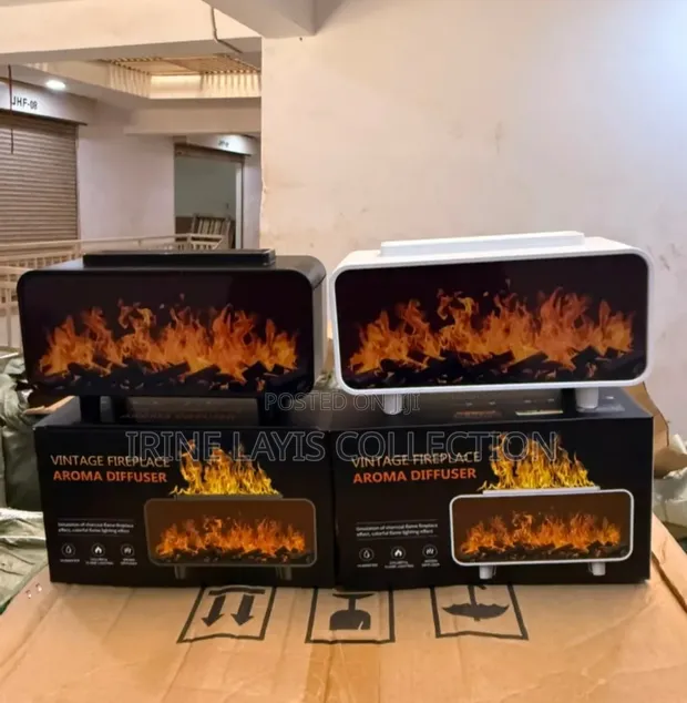 Fireplace Aroma Diffuser with Simulated Flame - 1