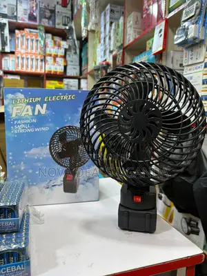 Portable Rechargeable Electric Fan with Lithium Battery
