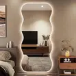 Stylish Wall Mounted Mirror - White - 1