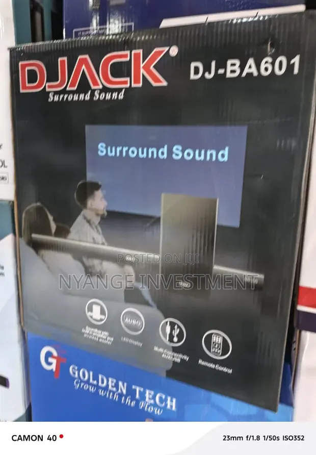 Djack DJ-BA601 Sound Bar with Wireless Woofer & LED Display - 1