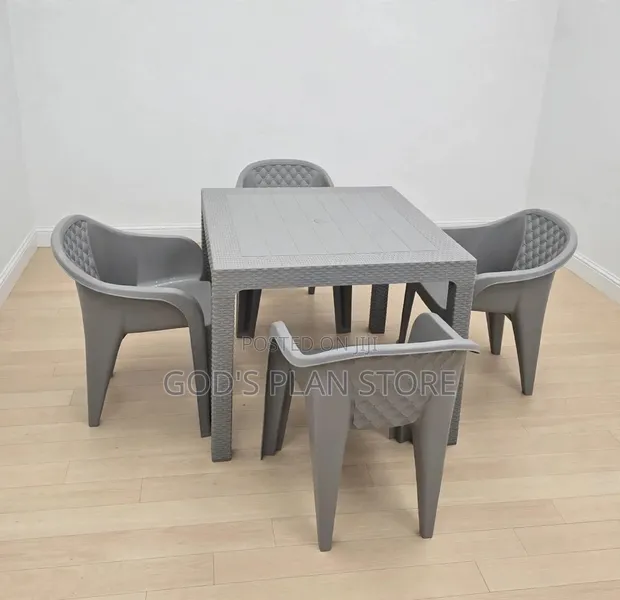 Easy Bar and Restaurant Plastic Table and Chairs - 1