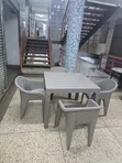 Easy Bar and Restaurant Plastic Table and Chairs - 2