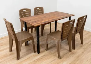 Home Balcony Foldable Dining Table and 6 Chairs