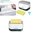 2-in-1 Countertop Dish Soap Dispenser with Sponge Holder - 1