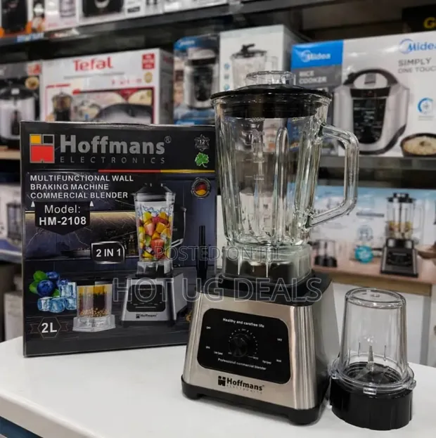 Hoffmans HM-2108 Multifunctional Commercial Blender (1800W, 2L) - 1