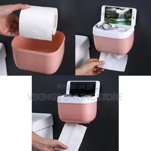 Wall-Mounted Paper Towel Dispenser & Toilet Tissue Container