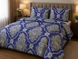 Cross Pattern 4pc Duvet Set