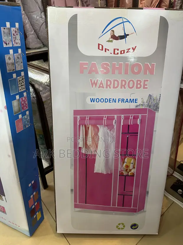 Two Column Wooden Closet - 1