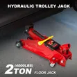 2 Ton Heavy-Duty Hydraulic Trolley Floor Jack with Overload Protection - 4