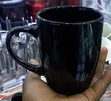Classic Black Ceramic Cups - 12 Piece Set - 1