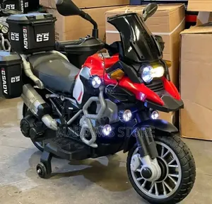 Baby King Kids Electric Ride-on Motorcycle (12V) - Red