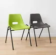 Metal Stands Plastic Chairs for Office, Church, Waiting Area, Events - 1