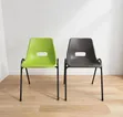 Metal Stands Plastic Chairs for Office, Church, Waiting Area, Events - 2