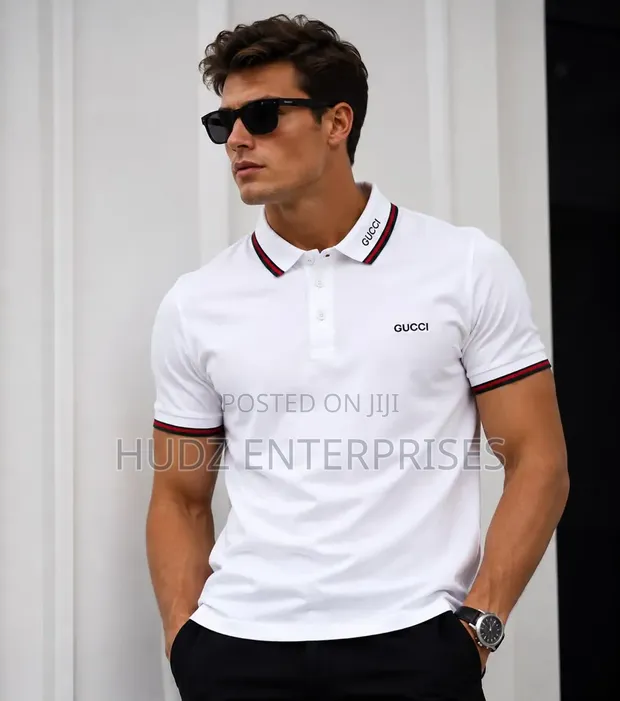 Gucci Collar T-Shirt - White - 1