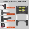 3.9m Telescoping Ladder, 10 Step Aluminum Extension Ladder - 2