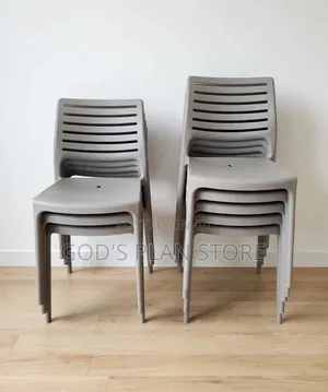 Gray Heavy Duty Plastic Chairs (Brand New)