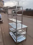 Stainless Steel Working Table with Shelves - 2