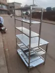 Stainless Steel Working Table with Shelves - 3