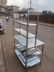 Stainless Steel Working Table with Shelves - 5