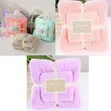 2-Piece Microfiber Hair, Face, Bath Towels - Pink - 1
