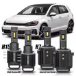 VW Golf 7 H7/H15 LED Headlight Bulbs - 1