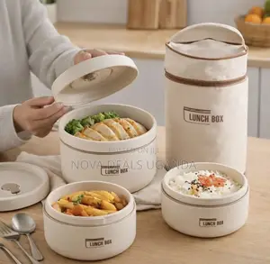 Premium 3-Layer Insulated Lunch Box with Thermal Bag