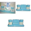 Multipurpose Toothbrush Holder & Toothpaste Dispenser Stand (Blue) - 1