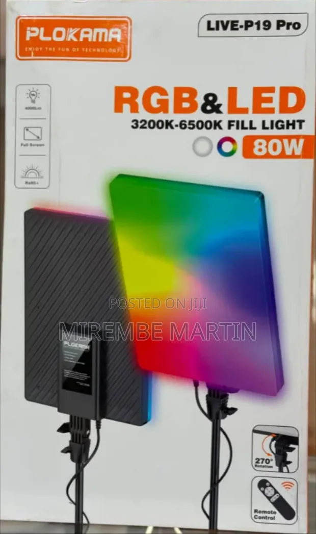 Plokama 80W RGB and LED Fill Light - 1