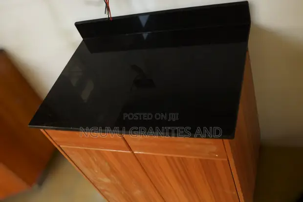 Polished Black Pearl Granite Countertops - 1