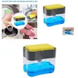 Soap Pump Dispenser & Sponge Holder - Grey - 1