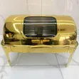 Gold Stainless Steel Chafing Dish Buffet Set - 1