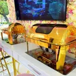 Gold Stainless Steel Chafing Dish Buffet Set - 5