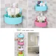 2 Plastic Bathroom Corner Storage Rack Organizer - 2