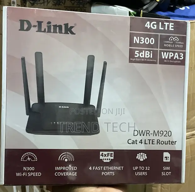 D-Link DWR-M920 4G LTE Wi-Fi Router - 1