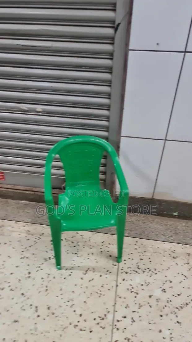 Numbered Nursery Kids Plastic Chairs - Green - 1
