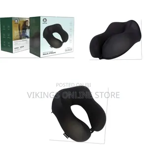 Green Lion Memory Foam Neck Pillow - Comfort Fit Daily Commute
