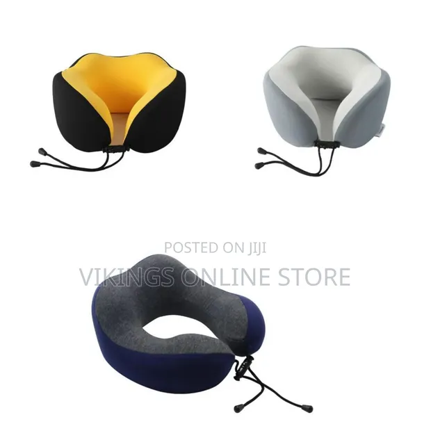 U-Shaped Memory Foam Travel Neck Pillow - 1