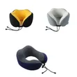 U-Shaped Memory Foam Travel Neck Pillow - 1
