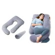 U-Shaped Maternity Pillow with Velvet Cover - 2
