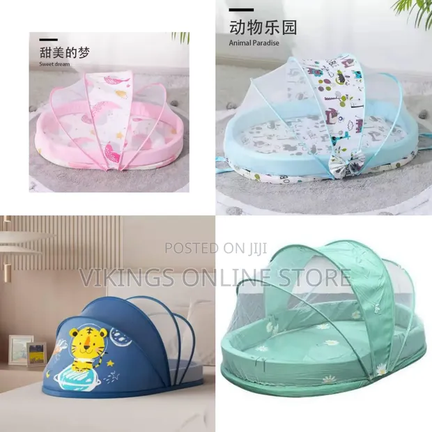 Baby Crib Newborn Mosquito Net Folding Bed - 1