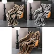200x230cm Fuzzy Zebra Striped Faux Fur Throw Blanket - 1