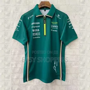 Original Aston Martin Aramco F1 Team Replica Polo Shirt