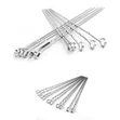 6pcs Reusable Stainless Steel Flat BBQ Skewers - 1