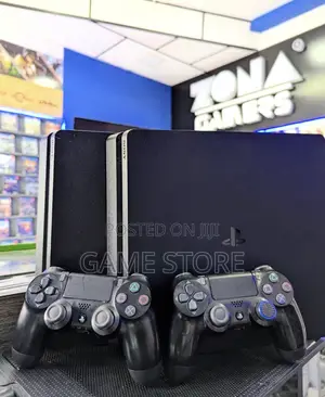 PS4 Slim Console with 12 Games & 2 Controllers