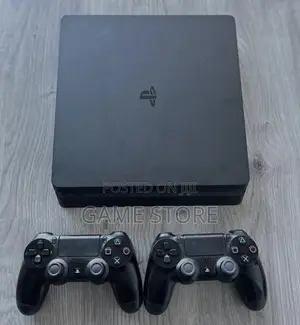PS4 Slim Console with 12 Games & 2 Controllers