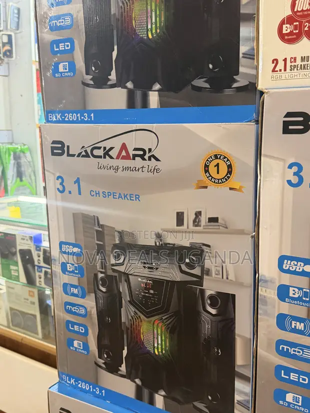 Black Ark BLK-2601 3.1 Channel Speaker System with Subwoofer - 1