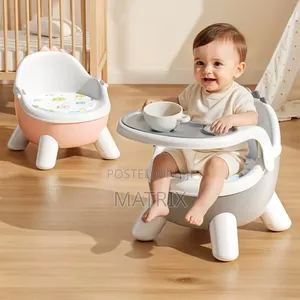 Children's Dining Chair with Backrest & Non-Slip Baby Feeding Stool