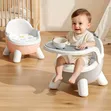 Children's Dining Chair with Backrest & Non-Slip Baby Feeding Stool - 1