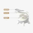 Children's Dining Chair with Backrest & Non-Slip Baby Feeding Stool - 3